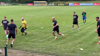Trzebinia - pierwszy trening piłkarzy MKS Trzebinia
