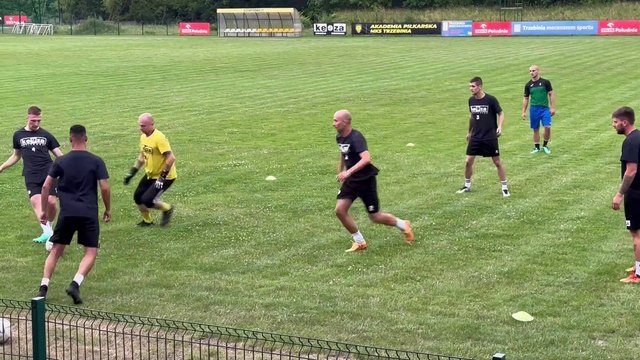 Trzebinia - pierwszy trening piłkarzy MKS Trzebinia