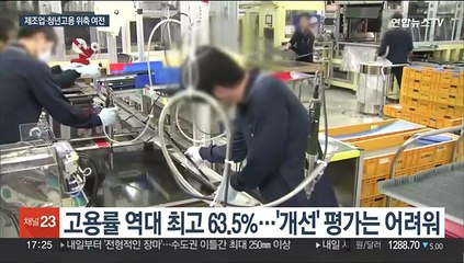 고용률 역대 최고인데…제조업·청년 고용은 감소일로