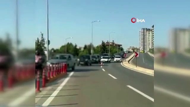 Gaziantep'te şerit ihlali yapan 14 sürücüye ceza