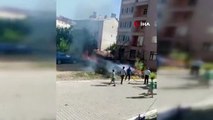 Elazığ'da korkutan yangın: Alevler evlere sıçramadan söndürüldü