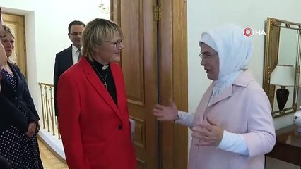 Emine Erdoğan, İsveç Başbakanı'nın eşi Birgitta Ed ile görüştü