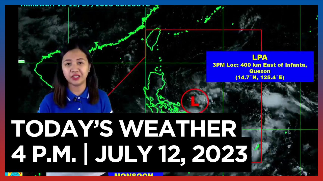 Today's Weather, 4 P.M. | July 12, 2023