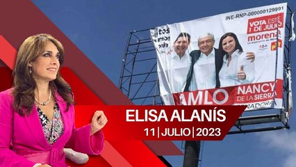 Sheinbaum hará un llamado contra los anuncios espectaculares. Elisa Alanís, 11 de julio de 2023
