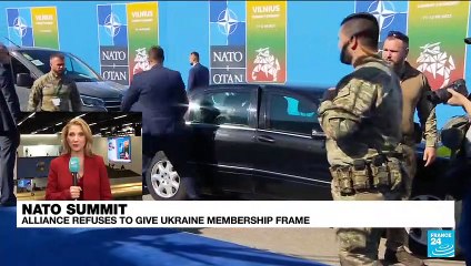 NATO summit: Alliance says will invite Ukraine 'when conditions are met'