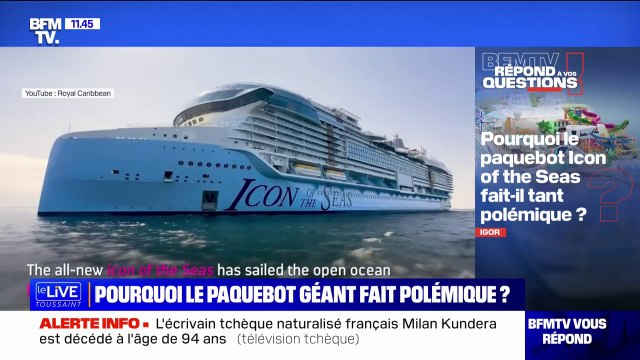 Pourquoi le paquebot Icon of the Seas fait-il polémique? BFMTV répond à vos questions