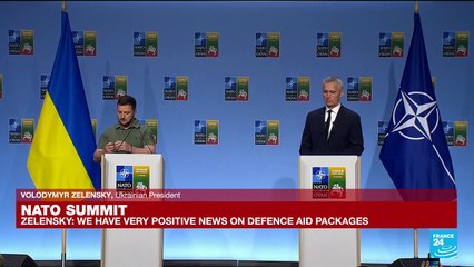 REPLAY: Zelensky and Stoltenberg hold joint press conference at NATO summit