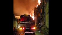 Fogo destrói galpão no bairro Cachoeirinha