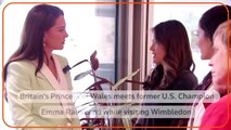 Wimbledon Princess of Wales meets Emma Raducanu