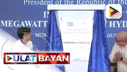 Inagurasyon ng hydroelectric powerplant, pinasinayaan ni PBBM sa Agusan del Norte