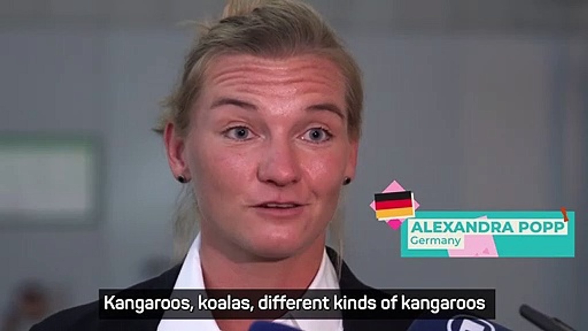 ⁣Kangaroos, koalas, poisonous animals! - Popp scares Germany team-mates