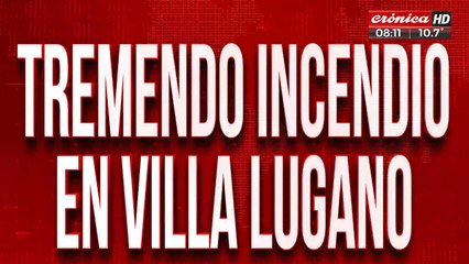 Tremendo incendio en Villa Lugano: hay dos menores graves