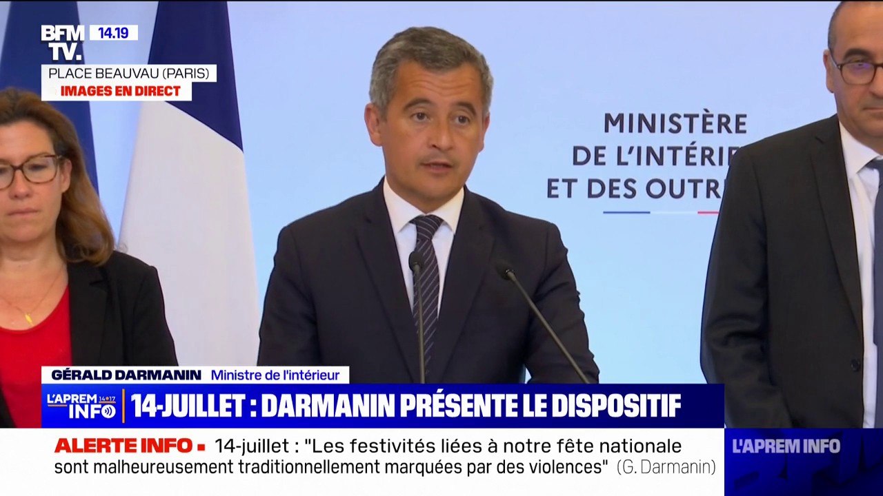 Gérald Darmanin: "Les festivités liées à notre fête nationale sont malheureusement traditionnellement marquées par des violences"