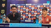 Eduardo Domínguez analizó la derrota de Estudiantes en Ecuador por Copa Sudamericana