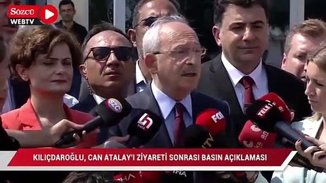 Kılıçdaroğlu, Can Atalay'ı ziyareti sonrası basın açıklaması yaptı