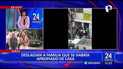Surco: familia es desalojada porque se habrían apropiado de vivienda
