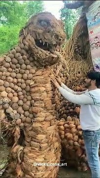 देखिए - नारियल-रस्सी से ऐसे बने 16 फीट ऊंचे भोलेनाथ