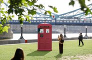 Barbie mania officially hit London with a hot pink Doctor Who Tardis popping up