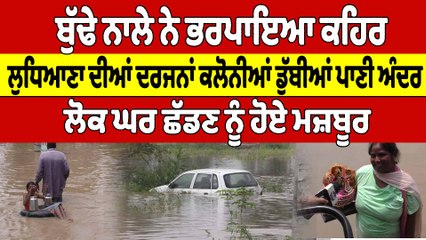 ਬੁੱਢੇ ਨਾਲੇ ਨੇ ਭਰਪਾਇਆ ਕਹਿਰ, ਲੁਧਿਆਣਾ ਦੀਆਂ ਦਰਜਨਾਂ ਕਲੋਨੀਆਂ ਡੁੱਬੀਆਂ ਪਾਣੀ ਅੰਦਰ |OneIndia Punjabi