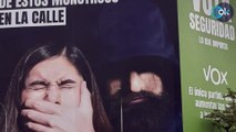 Vox cuelga una lona en Madrid para recordar los «monstruos» violadores que Sánchez ha puesto en la calle