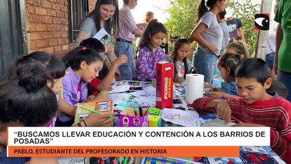 Download Video: Jóvenes por la Educación | Estudiantes universitarios brindan clases de apoyo y cuentan con dos merenderos en Posadas