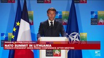 REPLAY: Macron speaks at NATO summit in Lithuania