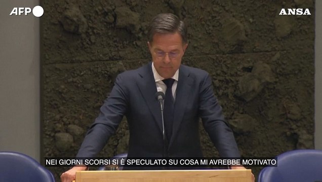 Paesi Bassi, Rutte: Lascero' la politica dopo le elezioni