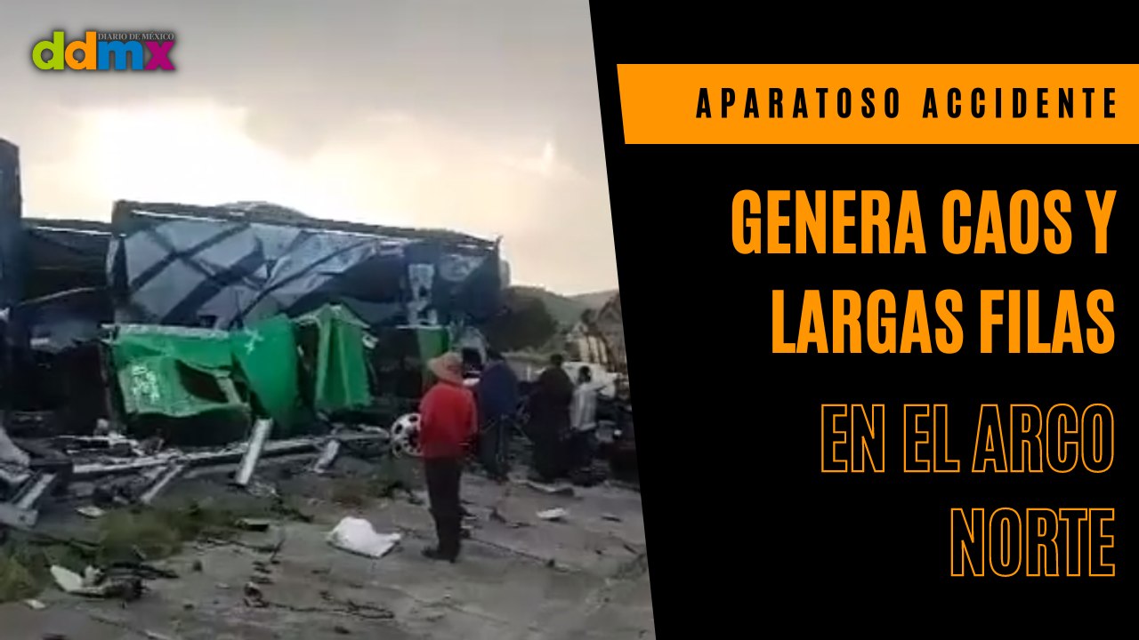 Un aparatoso accidente genera caos y largas filas en el Arco Norte