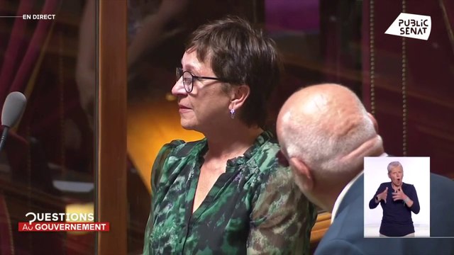 L'hommage de Gérard Larcher à la sénatrice communiste Eliane Assassi