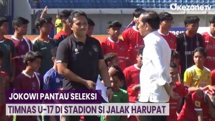 Jokowi Pantau Seleksi Timnas U-17 di Stadion Si Jalak Harupat