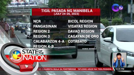 Grupong manibela, balak magtigil-pasada nang tatlong araw simula sa SONA ni PBBM | SONA