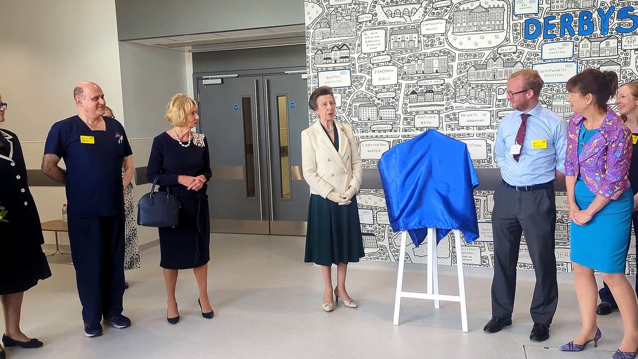 Princess Anne opens Chesterfield Royal Hospital's new Emergency Department