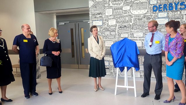 Princess Anne opens Chesterfield Royal Hospital's new Emergency Department