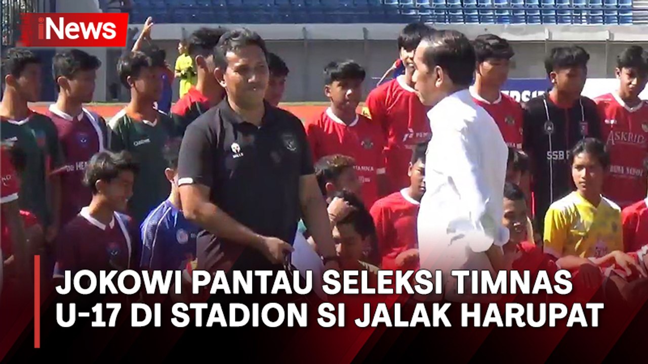 Presiden Jokowi Pantau Seleksi Timnas U-17 di Stadion Si Jalak Harupat