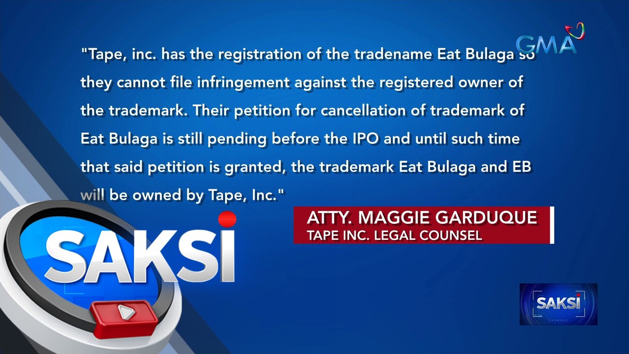 Tape Incorporated, sinagot ng reklamong copyright infringement at unfair competition | Saksi