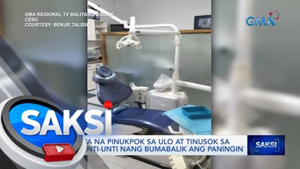 Dentista na pinukpok sa ulo at tinusok sa mata, unti-unti nang bumabalik ang paningin | Saksi