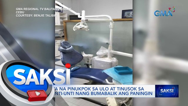 Dentista na pinukpok sa ulo at tinusok sa mata, unti-unti nang bumabalik ang paningin | Saksi