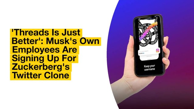 Threads Is Just Better : Musk's Own Employees Are Signing Up For Zuckerberg's Twitter Clone