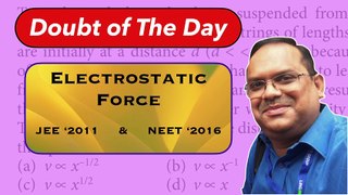 Two Identical charged spheres suspended… JEE’2011 & NEET’2016 Numerical of the Day #neet2023