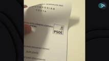 Alertan que las papeletas del voto por correo llegan «muy pegadas» y puede dar lugar a votos nulos