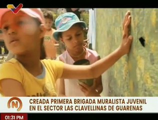 Se crea la primera Brigada Muralista Juvenil en el sector Las Clavellinas de Guarenas