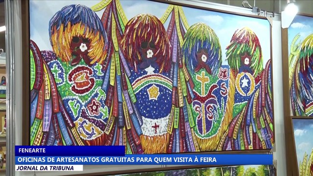 Oficinas de artesanatos gratuitas para quem visita a Fenearte