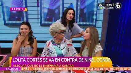 Lola Cortes se va contra Ninel Conde por cantar "Sálvame"