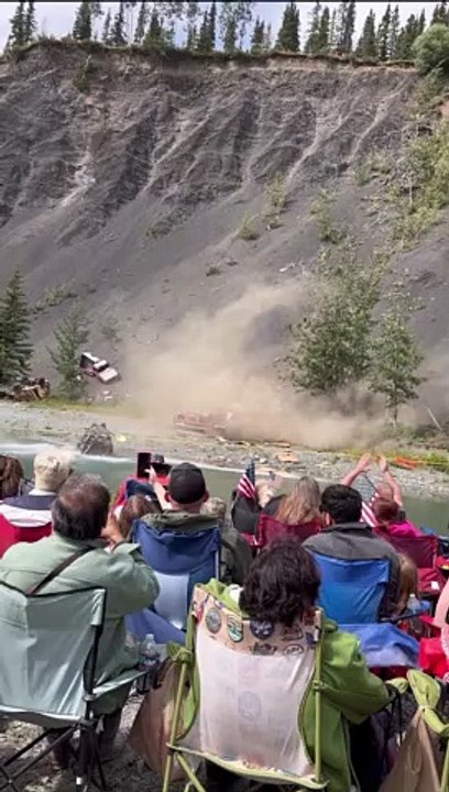 4th of July Car Launch in Glacier View, Alaska