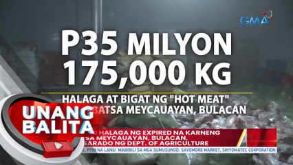 P35 milyong halaga ng expired na karneng nasabat sa Meycauayan, Bulacan, bantay-sarado ng Dept. of Agriculture | UB