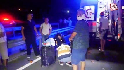 Çanakkale'de freni patlayan kamyon dehşet saçtı