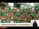 Caracas | Entregan 40 mil luminarias y 2 mil transformadores para fortalecer el servicio eléctrico