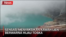 Indahnya Kawah Ijen Berwarna Hijau Toska, Diminati Wisatawan saat Liburan