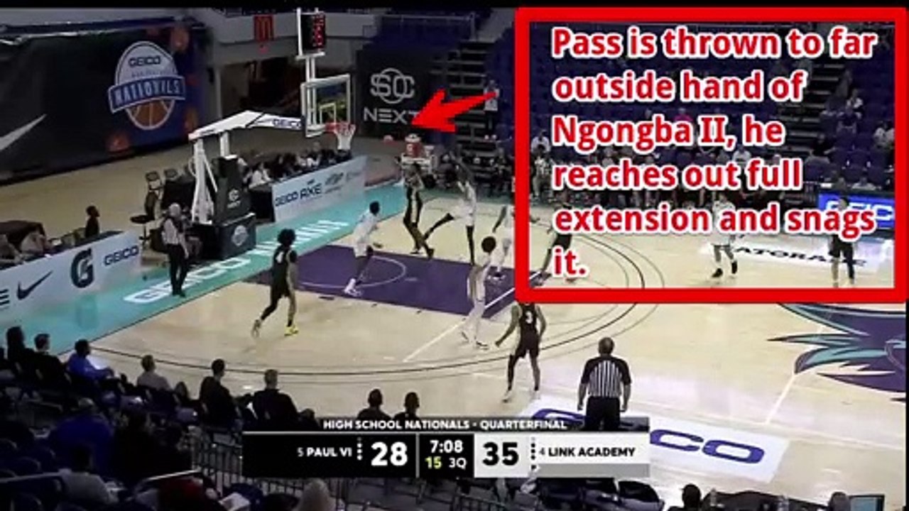 Indiana Basketball 2024 Recruiting Target Patrick Ngongba II Good Catches Highlights