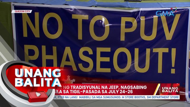 Ilang tsuper ng tradisyunal na jeep, nagsabing lalahok sila sa tigil-pasada sa July 24-26 | UB